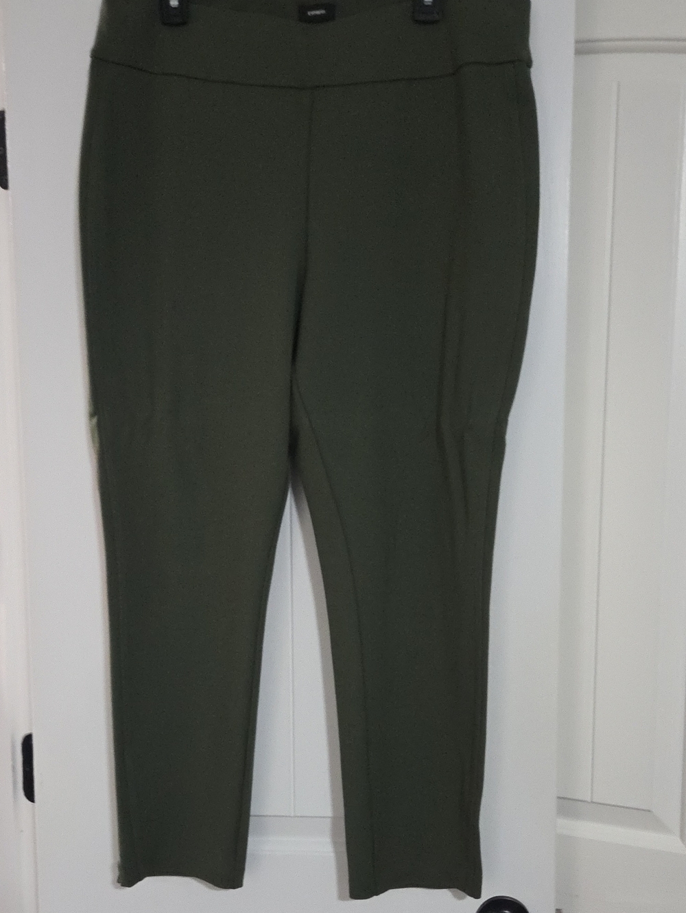 Express Olive Green Pull-On Ponte Pants